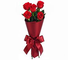 Букет 5 Красных роз Эдлесс Лав в Пески