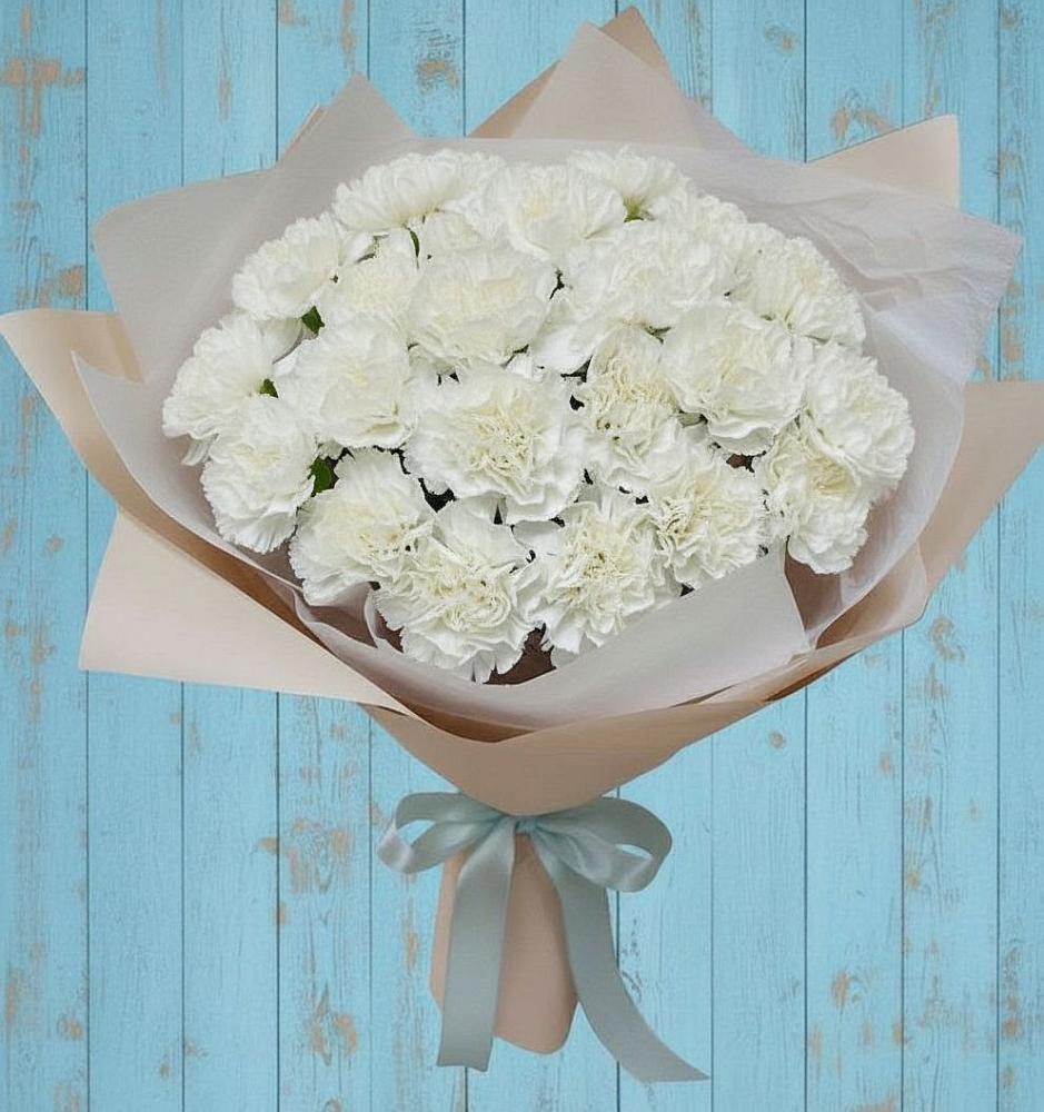 Букет цветов из: Гвоздики в Пески