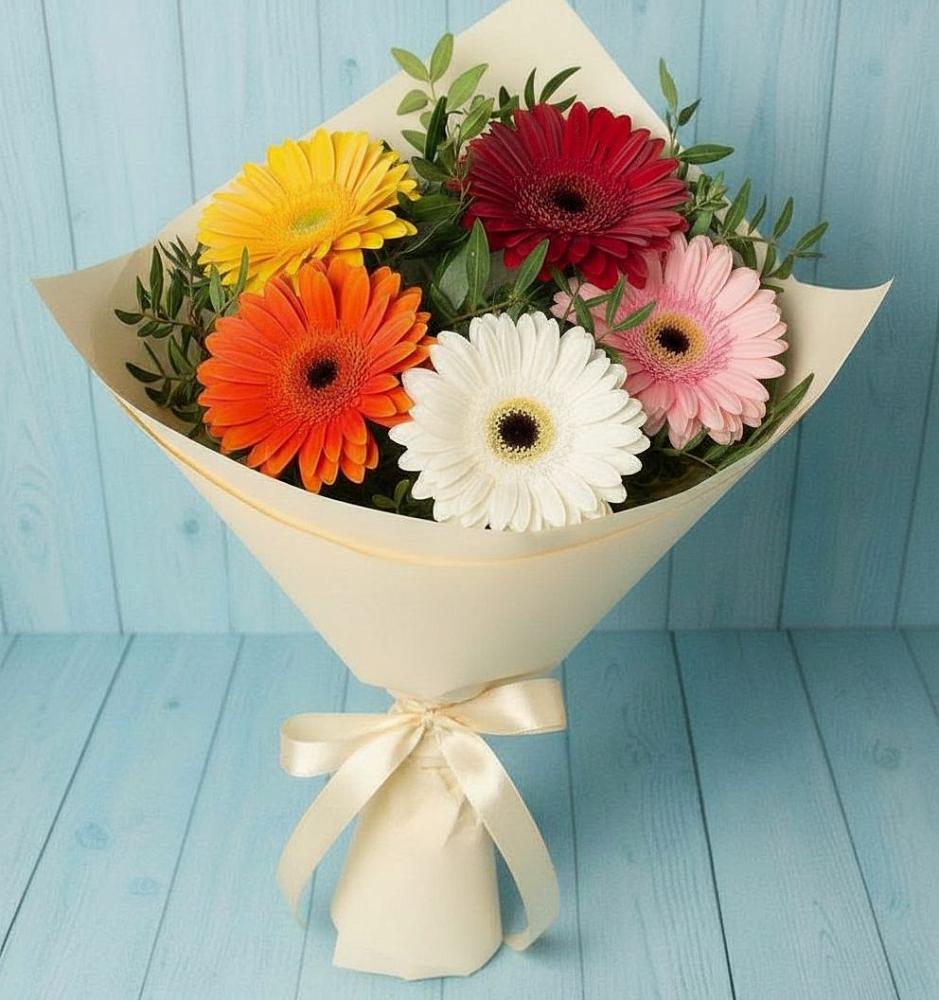 Букет цветов из: Герберы в Пески