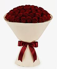 Букет 101 Бордовая роза Блэк Бакарра в Пески