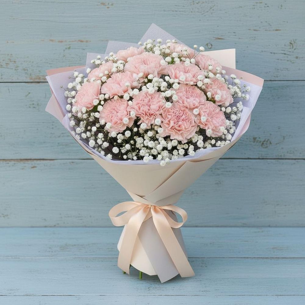 Букет цветов из: Гвоздики в Пески