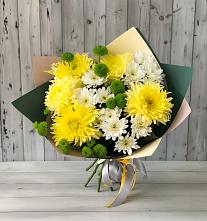Букет цветов из:  Хризантемы #REPLACE_PRED# Пески