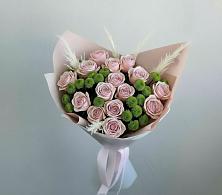 Букет цветов из:  Розы и Хризантемы #REPLACE_PRED# Пески