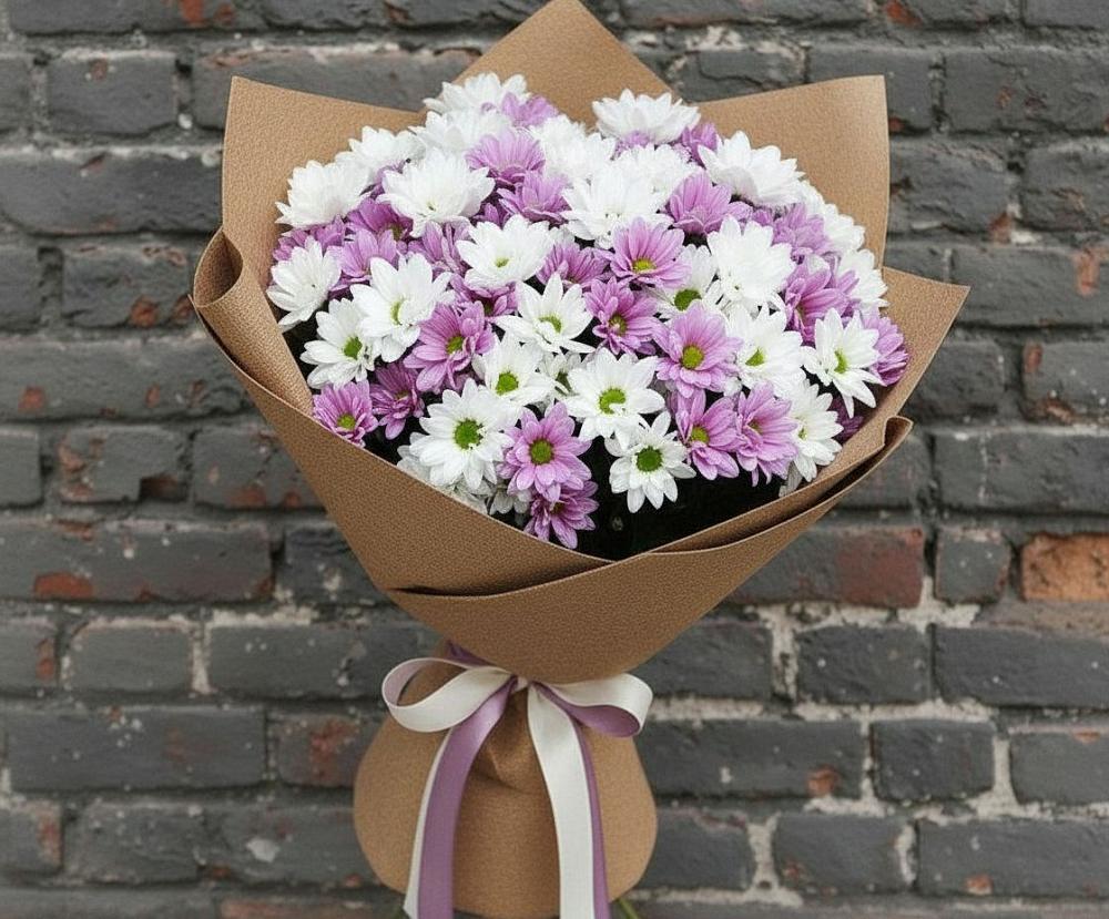 Букет цветов из: Хризантемы в Пески