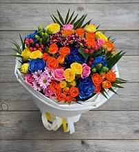 Букет цветов из:  Розы и Хризантемы #REPLACE_PRED# Пески