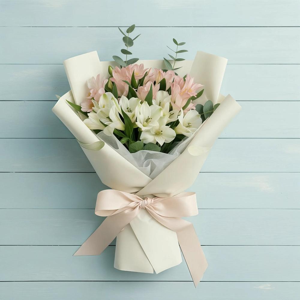 Букет цветов из: Альстромерии в Пески