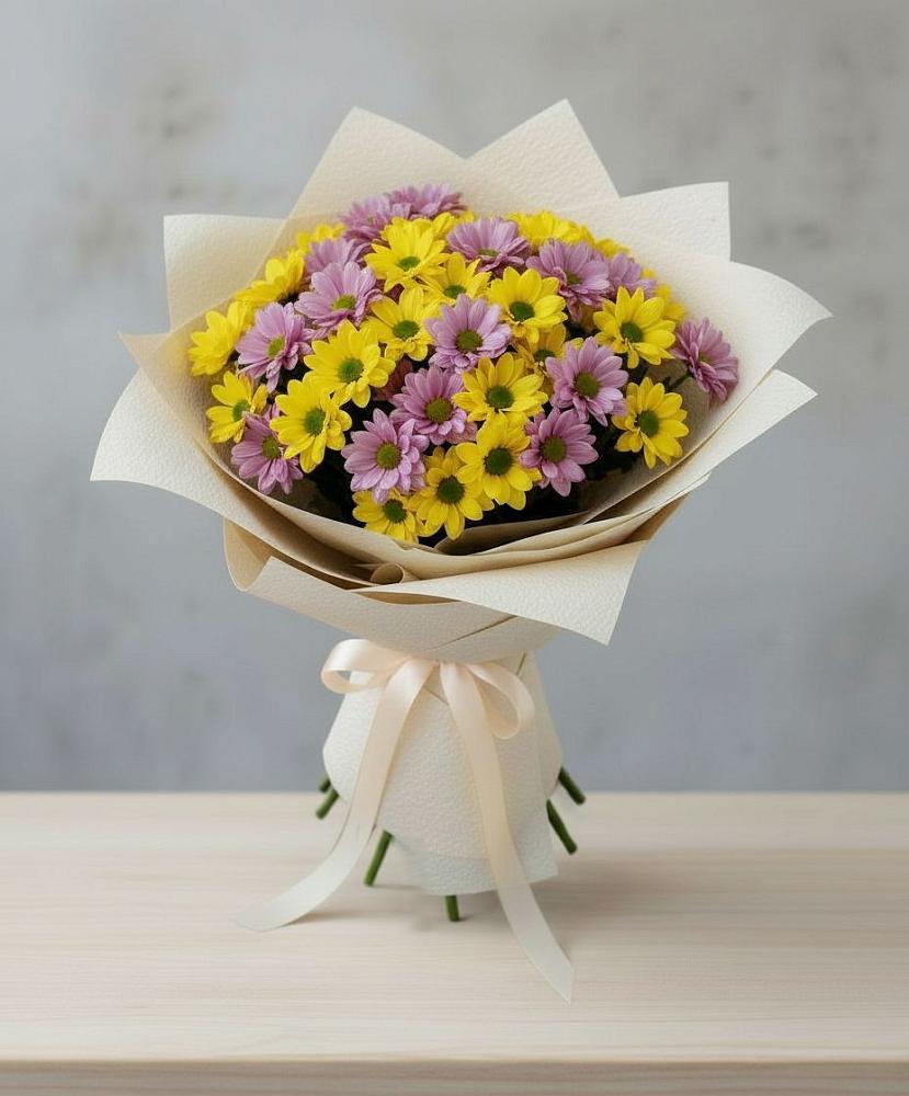 Букет цветов из: Хризантемы в Пески